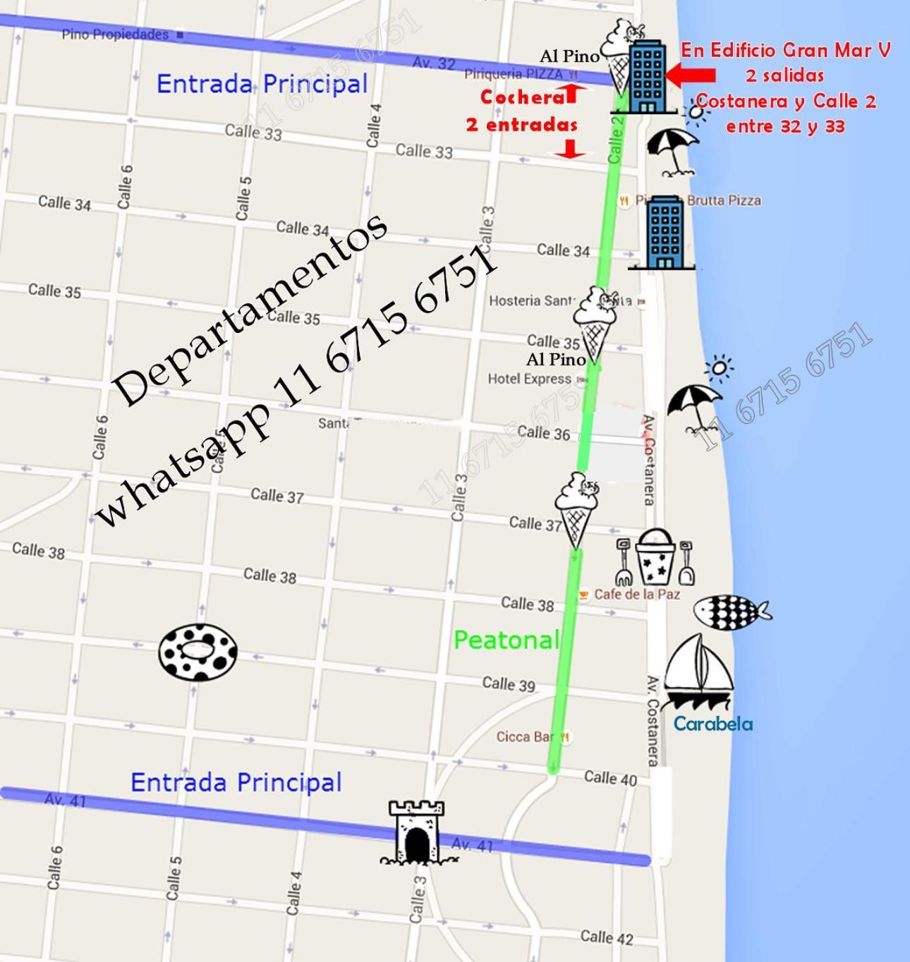 סנטה טרסיטה Monoambiente En Centro Gm5 Con Salida A Costanera Y Calle 2 Balcon A La Playa מראה חיצוני תמונה